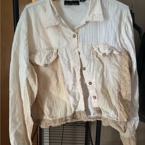 Sacred Threads Ivory Quilted Jacket